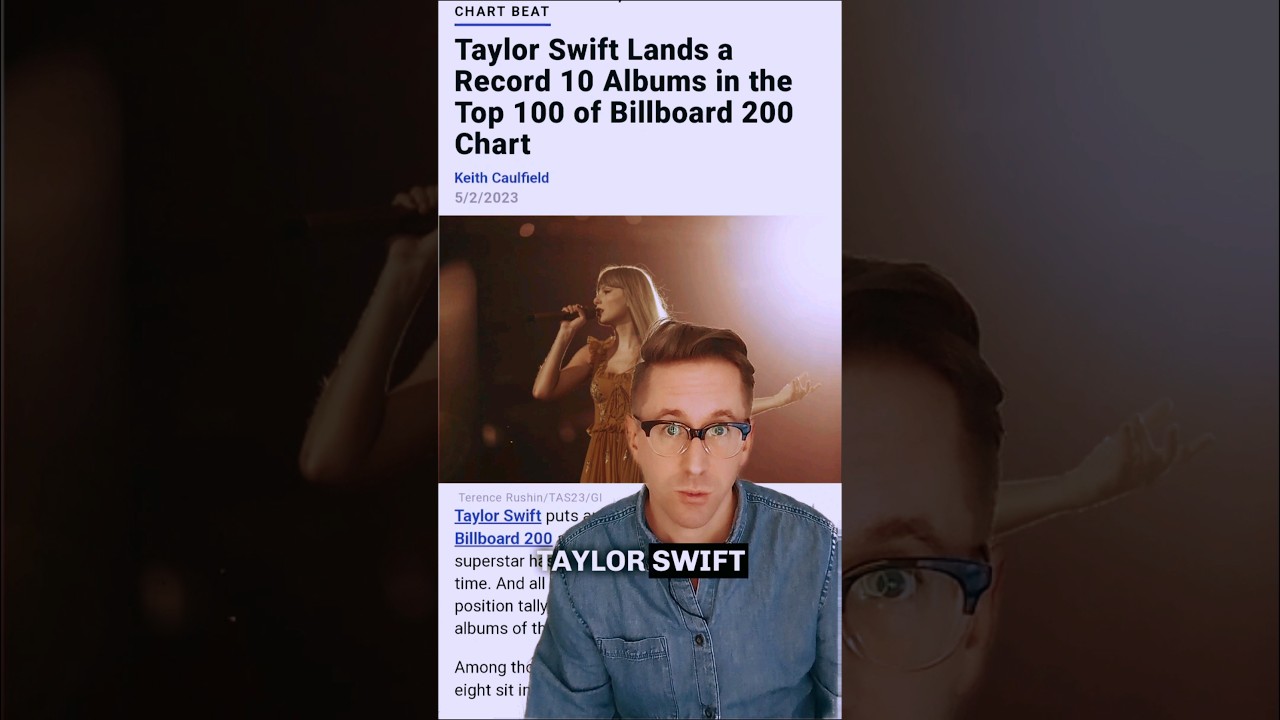 #taylorswift breaking chart records! #taylor #charts #billboard #music #album #swifties #news